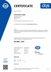 ISO 9001:2015 Certificate (DQS)